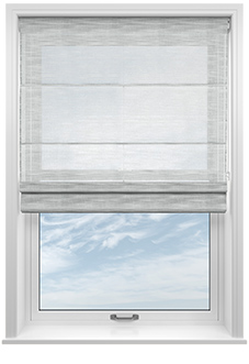 Novara Voile, Grey Skies - Roman Blind